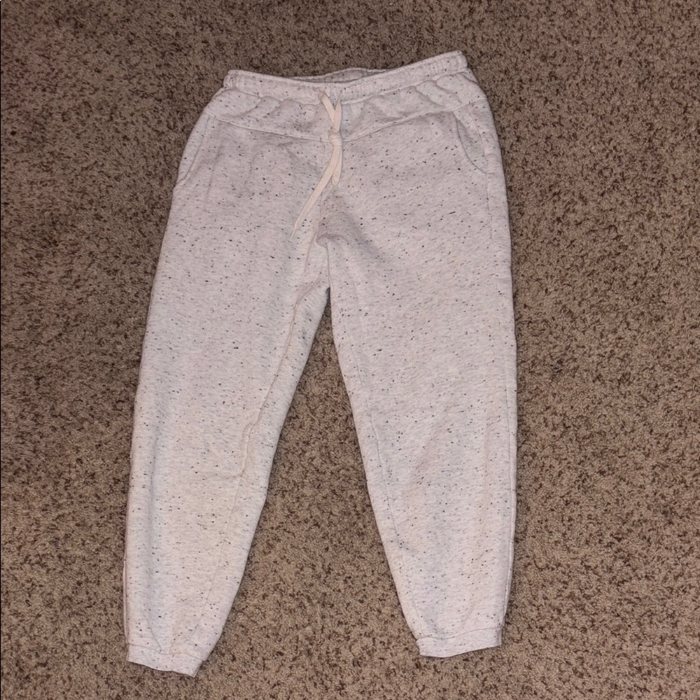 Womens Speckled Gray Jogger Pants